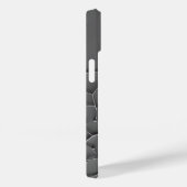 ダークグレーオーガニックiPhoneケース モダンテクスチャー Case-Mate iPhoneケース (裏面 / 右)