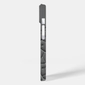 ダークグレーオーガニックiPhoneケース モダンテクスチャー Case-Mate iPhoneケース (裏面 / 左)