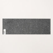 ダークグレークローズアップグリッターとYoga Mat ヨガマット (正面(横))
