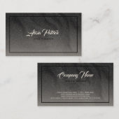 ダークグレーグリッター 名刺 (正面/裏面)