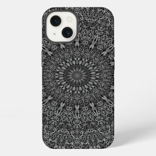 ダークグレージャングルマンダラ iPhoneケース (裏面)