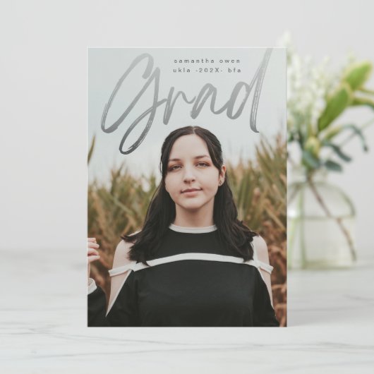 ダークグレードフェードオーバレイモダント写真大学 案内状 (スタンド正面)