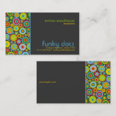 ダークグレーファンキーな点 名刺 (正面/裏面)