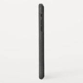 ダークグレーフェイクレザーテクスチャ Case-Mate iPhoneケース (裏面/左)