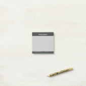 ダークグレーフェイクヴィンテージ革 ポストイット (デスク上)