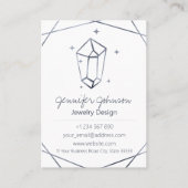 ダークグレーフォイルジュエリー気に名刺 名刺 (正面)