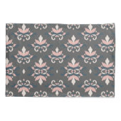 ダークグレーフローラエレガンスピラロケース 枕カバー (裏面)