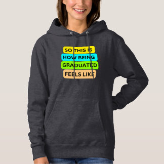ダークグレーフード付きスウェットシャツセーターTシャツSO_THIS_IS_HOW_BE パーカ