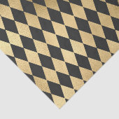 ダークグレーブラックハーレクイン幾何学的ロムバス 薄葉紙 (詳細)