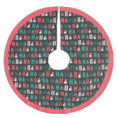 ダークグレーホーホーホアルマジロ ブラッシュドポリエステルツリースカート (正面)