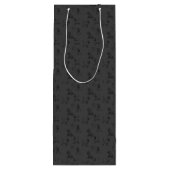 ダークグレーミニチュアシュナウザーラインアート1-5 ワインギフトバッグ (裏面)