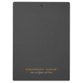 ダークグレーレザールッカスタマイズク クリップボード (裏面)