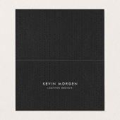 ダークグレーヴィンテージフェイクレザー 名刺 (外部フラット)