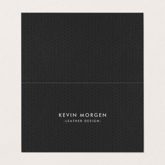 ダークグレーヴィンテージフェイクレザー 名刺 (外部フラット)