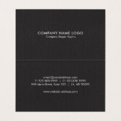 ダークグレーヴィンテージフェイクレザー 名刺 (内部フラット)