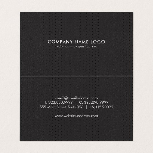 ダークグレーヴィンテージフェイクレザー 名刺 (内部フラット)