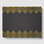 ダークグレーヴィンテージレザー金ゴールド枠 ゲストブック (裏面)