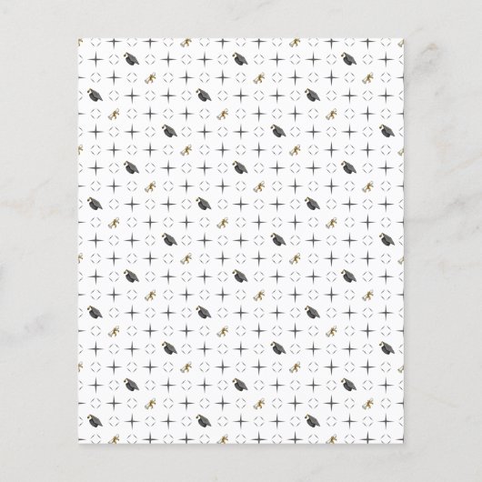 ダークグレー卒業キャップ&ディプロマスクラップブック (裏面)