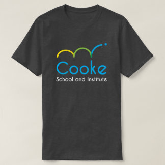 ダークグレー大人のCookeのロゴのティー Tシャツ
