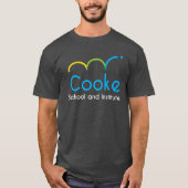 ダークグレー大人のCookeのロゴのティー Tシャツ (正面)