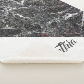 ダークグレー大理石 シェルパブランケット (3/4)