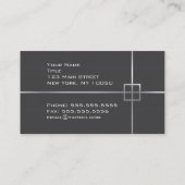 ダークグレー建築事務所 名刺 (裏面)