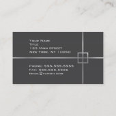 ダークグレー建築事務所 名刺 (裏面)