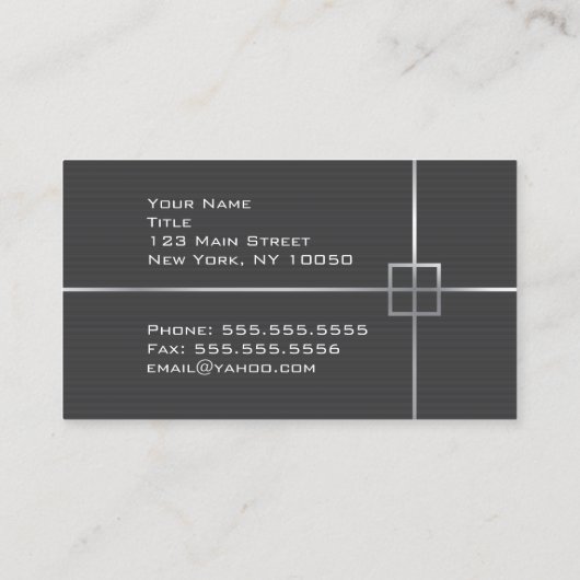 ダークグレー建築事務所 名刺 (裏面)