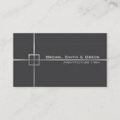 ダークグレー建築事務所 名刺 (正面)