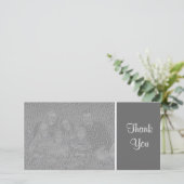 ダークグレー明白な色-ありがとう- サンキューカード (スタンド正面)