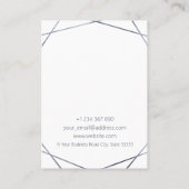 ダークグレー箔イヤリングホルダー表示カード 名刺 (裏面)