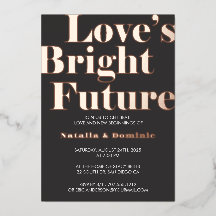ダークグレー箔押し「Love’s Bright Future」エンゲージメントI