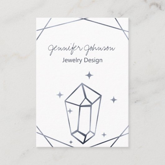 ダークグレー箔 名刺 (正面)