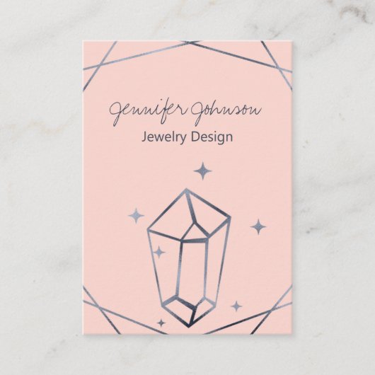 ダークグレー箔 名刺 (正面)