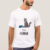 ダークグレー縞猫Tシャツ Tシャツ (正面)