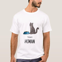 ダークグレー縞猫Tシャツ