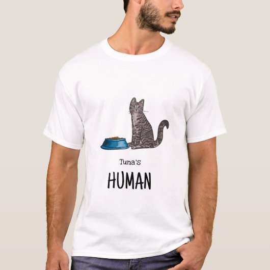 ダークグレー縞猫Tシャツ Tシャツ (正面)
