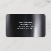 ダークグレー背景プロフェッショナル 名刺 (裏面)