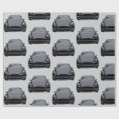 ダークグレー電気自動車SUVカーグレー ラッピングペーパー (フラット)