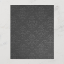 ダークグレー ダマスク柄 スクラップブック