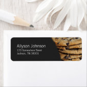 ダークグレー&チョコレートチップクッキー住所 シール (インサイチュ)