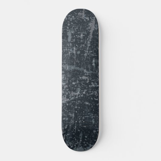 ダークグレー ブラックアートラバー 抽象芸術家 画家 スケートボード (正面)