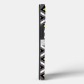 ダークグレー、ブラック、イエローイカットダイヤモンド(by STaylor) Case-Mate iPhoneケース (裏面 / 右)