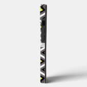 ダークグレー、ブラック、イエローイカットダイヤモンド(by STaylor) Case-Mate iPhoneケース (裏面 / 左)