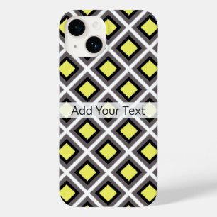 ダークグレー、ブラック、イエローイカットダイヤモンド(by STaylor) Case-Mate iPhone 14ケース