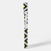 ダークグレー、ブラック、イエローイカットダイヤモンド(by STaylor) Case-Mate iPhoneケース (裏面 / 左)