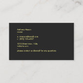 ダークグレー 名刺 (裏面)