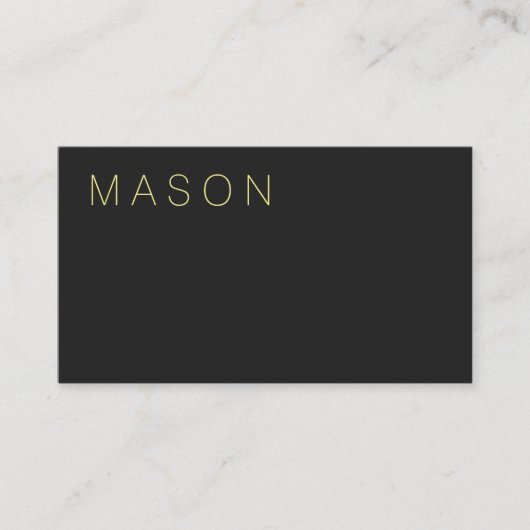 ダークグレー 名刺 (正面)