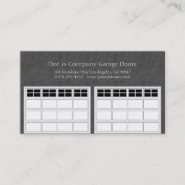ダークグレーGarage Door Company 名刺