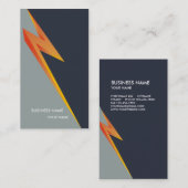 ダークグレーLIGHTNING_NZの名刺 名刺 (正面/裏面)